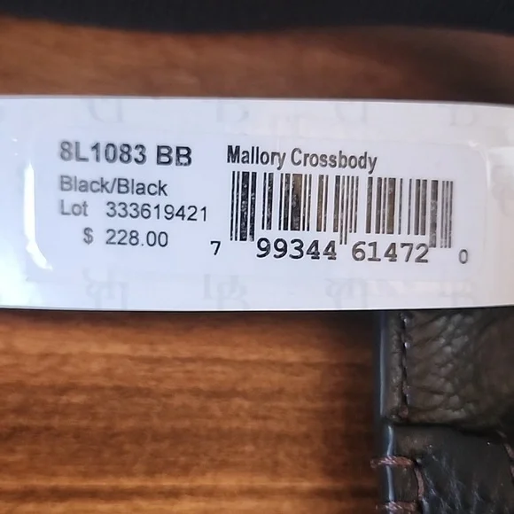 Dooney & Bourke Mallory Crossbody Black NWT HOST PICK - Picture 3 of 10